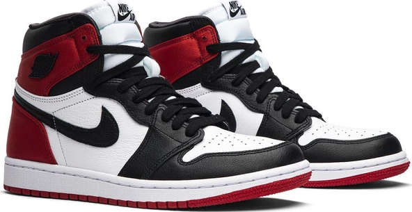 Nike Air Jordan 1 Retro High OG Satin Black Toe Spor Ayakkabı
