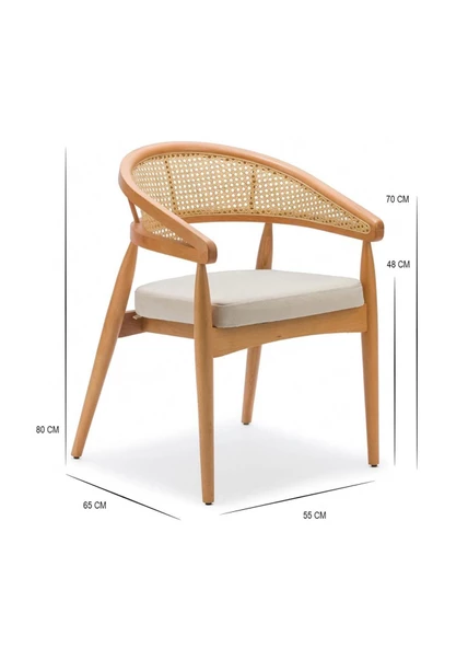 Gazel Sandalye Ahşap Gürgen 1 Adet Cafe,Restaurant,Mutfak,Salon,Yemek Odası Sandalyesi - 12