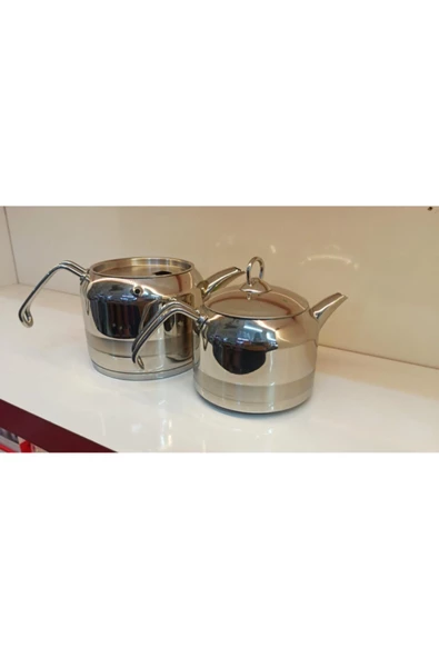 Alaca Orta Boy Çelik Çaydanlık - 2