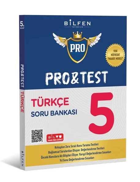 BİLFEN YAYINCILIK 5.SINIF TÜRKÇE PRO TEST SORU BANKASI (YENİ MÜFREDAT)