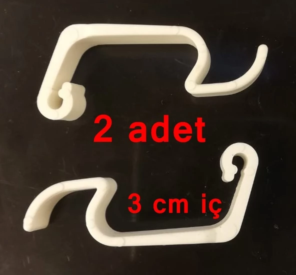 Kafes Mandalı 2 Adet 3,5 cmx1 cm - Kuş Hamster Ginepik Taşıma Kafesi Mandalı 2'li