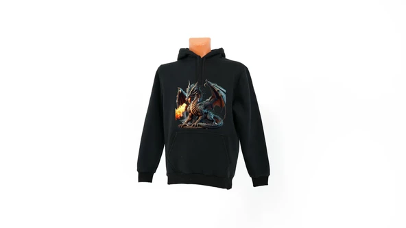 Ejderha baskılı Sweatshirt