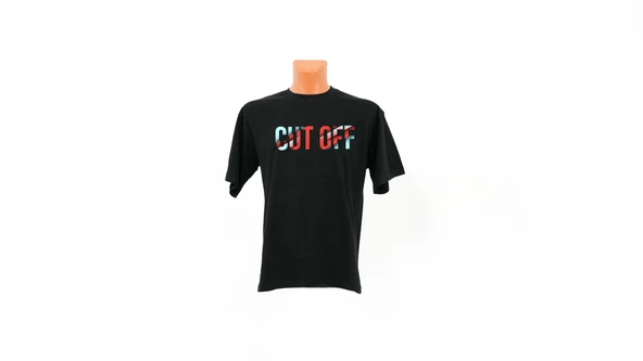 Cut Off baskılı Tişört