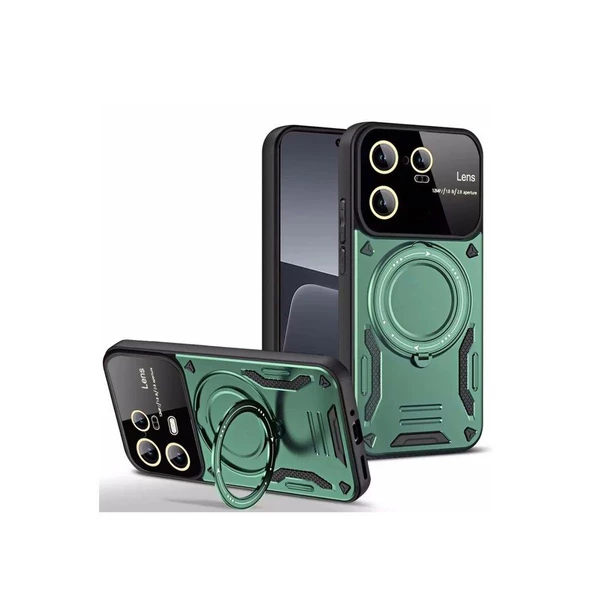 Smody Xiaomi Mi 13T Pro İle Uyumlu Kılıf Joy Lens Standlı Kapak - 2