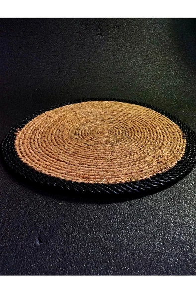 KRD Home Bambu Amerikan Servis Hasır Supla Elde Örme 3 Adet