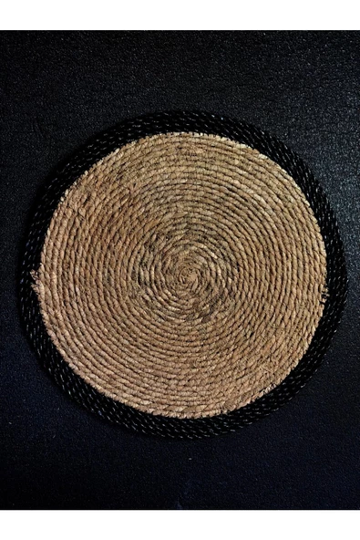 KRD Home Bambu Amerikan Servis Hasır Supla Elde Örme 3 Adet - 2