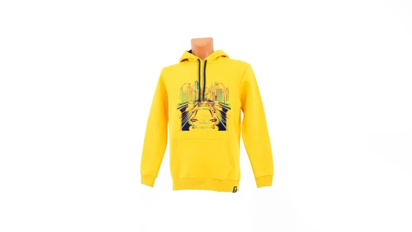 Car Night baskılı Sweatshirt