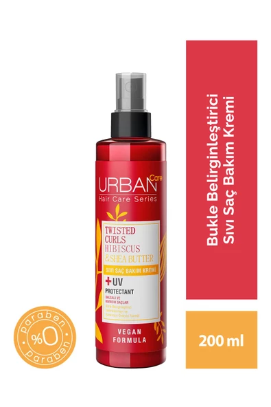 Urban Care Curl Hibiscus Water & Shea Butter Sıvı Saç Bakım Kremi 200 ml