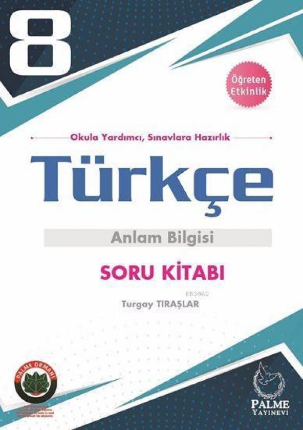 8.Sınıf Türkçe Anlam Bilgisi Soru Kitabı Palme Yayınevi