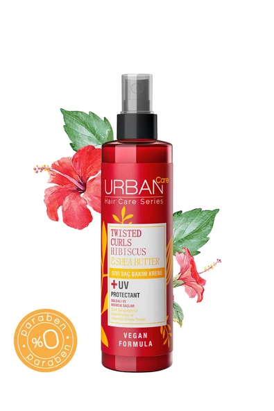 Urban Care Curl Hibiscus Water & Shea Butter Sıvı Saç Bakım Kremi 200 ml - 3