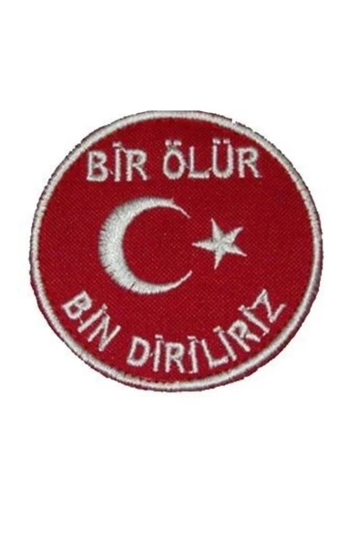 Nakış Patch Bir Ölür Bin Diriliriz - 3