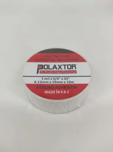 Polaxtor İzole Bant Beyaz 10mt