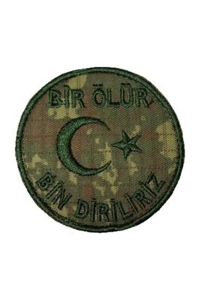 Nakış Patch Bir Ölür Bin Diriliriz - 2