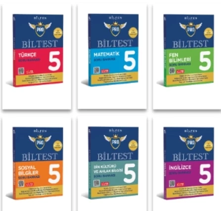 BİLFEN YAYINCILIK 5.SINIF BİLTEST PRO TÜRKÇE+MATEMATİK+FEN BİLİMLERİ+SOSYAL BİLGİLER+DİN KÜLTÜRÜ+İNGİLİZCE SORU BANKASI ürün görseli