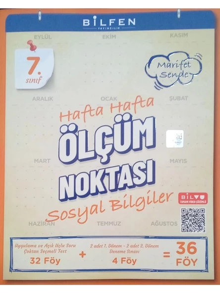 Bilfen Yayıncılık 7. Sınıf Sosyal Bilimler Hafta Hafta Ölçüm Noktası Yeni