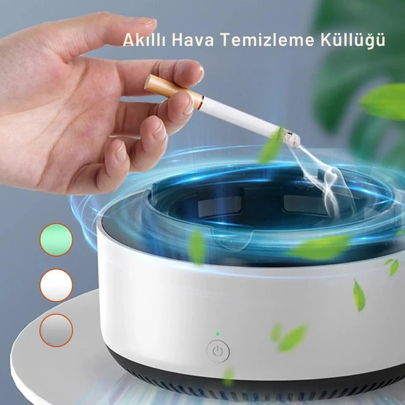 Dumanı İçine Çeken Kül Tablası Dumanı ve Kokuyu Hapseden Küllük Akıllı Kül Tablası Kokusuz Küllük - 3
