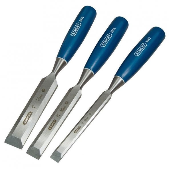 Stanley ST016128 İskarpela Seti, 3 Parça, Klasik Mavi seri - 1