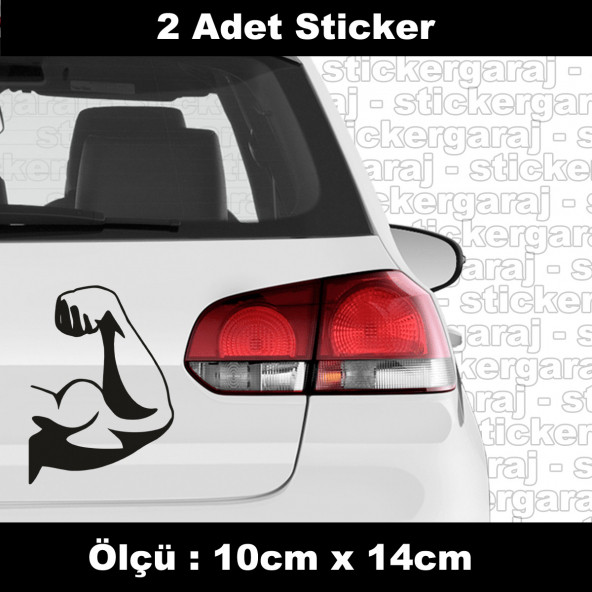 spor vücut geliştirme sticker 2ADET araba kask motosiklet laptop tablet pc atv uyumlu sticker 2 adet