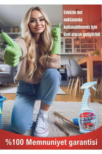 famix Ağır Yağ Leke Çıkarıcı Sprey Tüm Lekelere Karşı Etkili (SÜPER ETKİ) 750 ml - 5