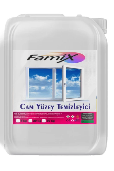 MB FLEX Famix Cam Yüzey Temizleyici Camsil 20 Lt