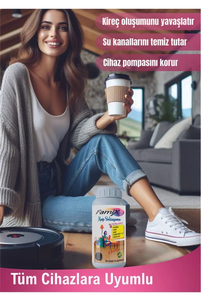 famix Mop Solüsyonu 500 Ml 2 Adet ( Robot Süpürge Deterjanı) - 4