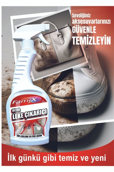 famix Tüm Lekelerde Etkili Pratik Ultra Leke Çıkarıcı Sprey 750 ml Tüm Lekelere Stop - 4