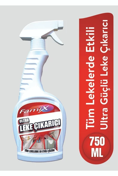 famix Tüm Lekelerde Etkili Pratik Ultra Leke Çıkarıcı Sprey 750 ml Tüm Lekelere Stop