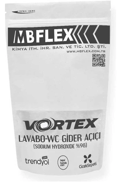 MB FLEX Vortex Tıkanık Lavabo-wc Açar Kokusuz (KOSTİK) 1 Kg