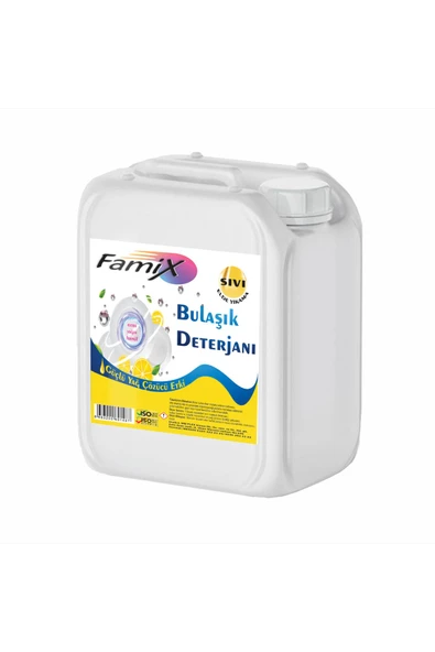 MB FLEX Famix Limon Kokulu Elde Yıkama Bulaşık Deterjanı 5lt - 2