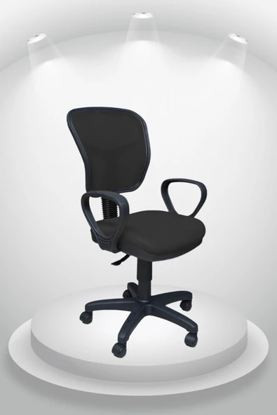 Mocca Style Porziyon Depar Plastik - Fileli Ofis Büro Öğrenci Çalışma Koltuğu - Sandalyesi