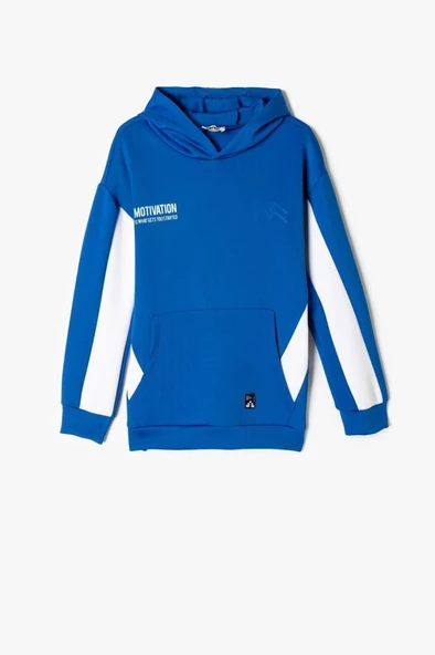 Koton Erkek Çocuk Kapşonlu Sweatshirt Kanguru Cepli Uzun Kollu