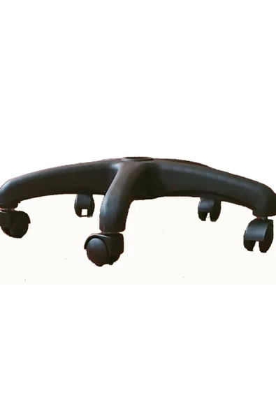 Tura Ofis 60'lık Yıldız Plastik Ayak + 5 Tekerlek Ofis Koltuğu Yedek Parçası - 3