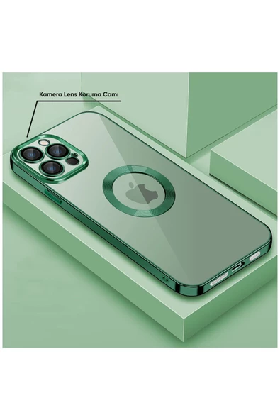 Apple Iphone 14 Pro Uyumlu Kılıf Glint Silikon Kılıf Yeşil ürün görseli