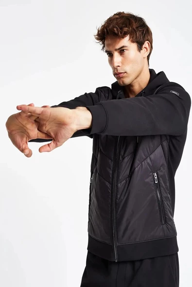 Lescon 24N-1154 Erkek Fermuarlı Kapüşonlu Sweatshirt (Kış 24) - 6