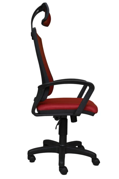 Porziyon Nadya Fileli Plastik Yönetici Ofis Büro Bilgisayar Çalışma Koltuğu - Sandalyesi - Resim 3