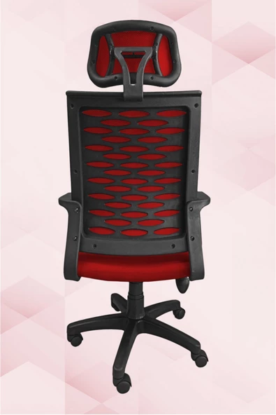 Porziyon Atlas Fileli Plastik Yönetici Ofis Büro Bilgisayar Çalışma Koltuğu - Sandalyesi - 4