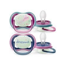 Avent Ultra Air Night Karanlıkta Parlar Gece Emziği 6-18 Ay Kız Scf376/14 - Resim 3