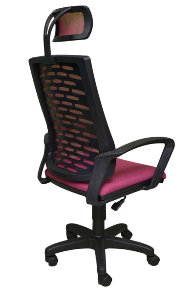 Porziyon Nadya Fileli Plastik Yönetici Ofis Büro Bilgisayar Çalışma Koltuğu - Sandalyesi - Resim 4