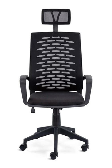 Sers Home&Office Fileli Yönetici Makam Koltuğu-siyah Başlıklı Büro Ofis Müdür Koltuğu