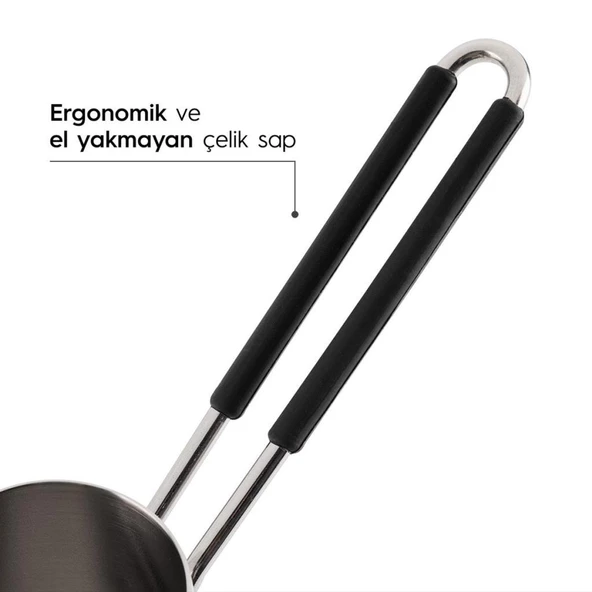 Nehir Everest 4 Parça Çelik Cezve Takımı - 3