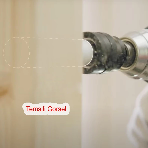 Ugr Metal Sds Plus Panç Adaptörü 14x32 mm Delik Oyuk Açma Delme No:2 Bi Metal Matkap Uyumlu - Resim 5