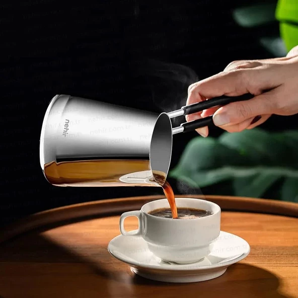 Nehir Everest 4 Parça Çelik Cezve Takımı - 2