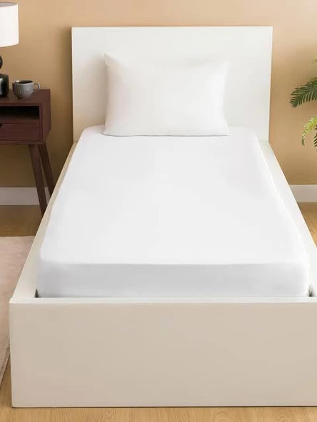 Clasy Tek Kişilik %100 Pamuk Ranforce Lastikli Çarşaf + 1 Adet Yastık Kılıfı 100 x 200 - 5