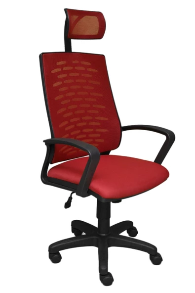 Porziyon Nadya Fileli Plastik Yönetici Ofis Büro Bilgisayar Çalışma Koltuğu - Sandalyesi ürün görseli