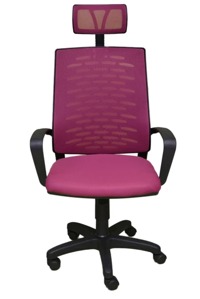 Porziyon Nadya Fileli Plastik Yönetici Ofis Büro Bilgisayar Çalışma Koltuğu - Sandalyesi - Resim 2