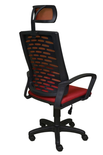 Porziyon Nadya Fileli Plastik Yönetici Ofis Büro Bilgisayar Çalışma Koltuğu - Sandalyesi - Resim 4