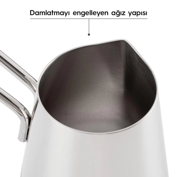 Nehir Everest 4 Parça Çelik Cezve Takımı - 4