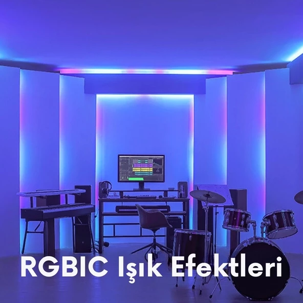 Govee LED Şerit Işık M1 5 Metre (Wi-Fi ve Bluetooth Destekli, Alexa ve Google Assistant Uyumlu) H61E13D2 - 2
