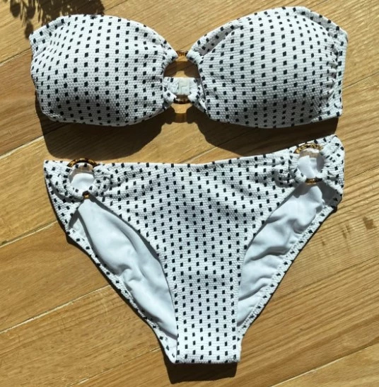 Pierre Cardin Halkalı Soft Straplez Bikini Takım Desenli 227286