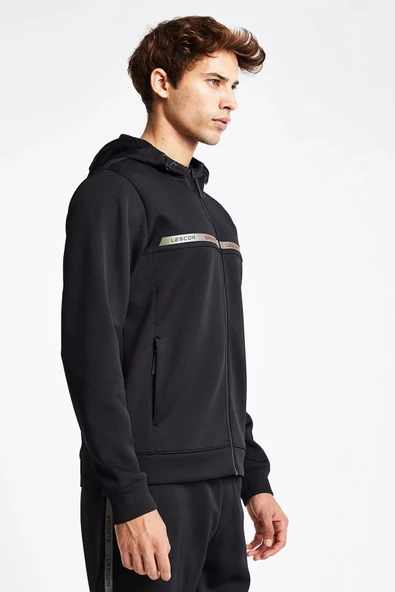 Lescon  24N-1128 Erkek Fermuarlı Kapüşonlu Sweatshirt - 3